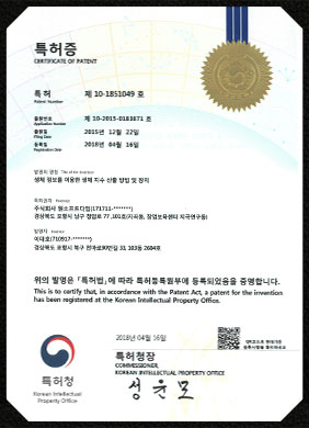 ONESOFTDIGM, Certification, Certificate of Patent